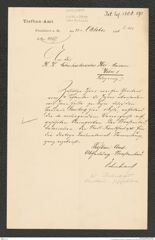 k.k. naturhistorisches Hofmuseum, Intendanzakten 1885-1896 (Hauer), Aktenzahl Z.613/1890, Seite 1